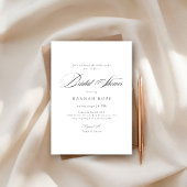 Whimsy書道予算結婚のブライダルシャワー 招待状