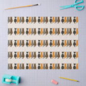 Whimsy Adorable Cat Themed Minimalist Cat Lovers 薄葉紙 (クラフト)