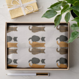 Whimsy Adorable Cat Themed Minimalist Cat Lovers 薄葉紙