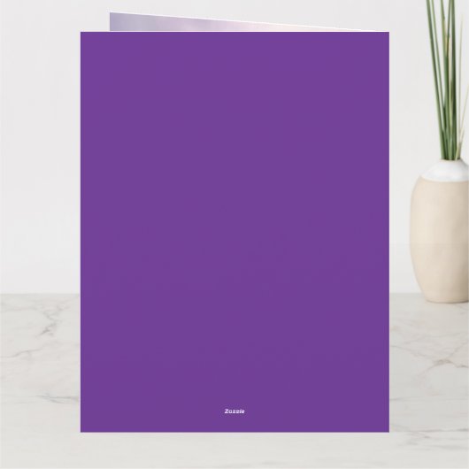 Whimsy Among the Purple Blooms カード (裏面)