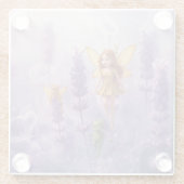 Whimsy Among the Purple Blooms ガラスコースター (裏面)