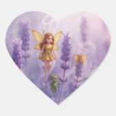 Whimsy Among the Purple Blooms ハートシール (正面)