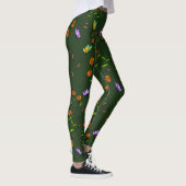 Whimsy Bloom Floral Butterfly Pattern Leggings レギンス (右)
