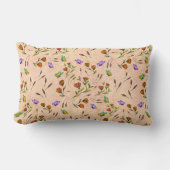 Whimsy Bloom Floral Throw Pillow ランバークッション (正面)