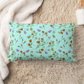 Whimsy Bloom Floral Throw Pillow ランバークッション (ブランケット)