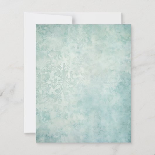 Whimsy Blue Christmas Santa Scrapbook Paper (裏面)