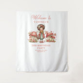 Whimsy Blush Fairy 6th Birthday Tapestry タペストリー (正面)