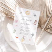 Whimsy Colorful Illustrated Wedding 招待状