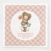 Whimsy Cute Blush Fairy Flowers 4th Birthday  (正面)