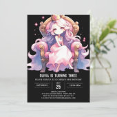 Whimsy Fun Princess Birthday 招待状 (スタンド正面)