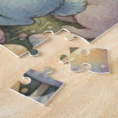 Whimsy Grove - Rabbits and Birds in Twilight ジグソーパズル (側面)