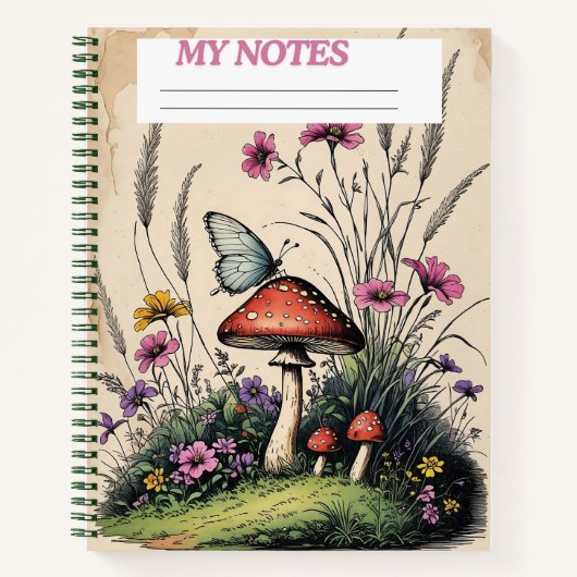 Whimsy in the Wild" ノートブック (正面)