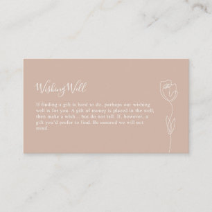 Whimsy Line Rose Wishing Well Enclosure Card エンクロージャーカード