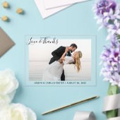 Whimsy Love and 感謝してい結婚s Photo アクリル招待状 (インサイチュ (ウェディング))
