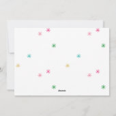 Whimsy Merry Christmas Stars モダン Holiday Photo シーズンカード (裏面)