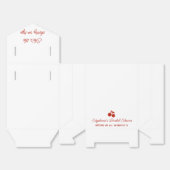 Whimsy Red彼女はトップさくらんぼのブライダルシャワーF フェイバーボックス (見開き)