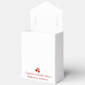 Whimsy Red彼女はトップさくらんぼのブライダルシャワーF フェイバーボックス (見開き)