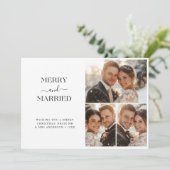 Whimsy ScriptとメリーChristmas 3結婚したの写真 シーズンカード (スタンド正面)