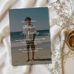 Whimsy Script Any Age Photo Overlay 21st birthday 招待状<br><div class="desc">この祝プラットフォトオーバーレイの招待でお洒落の人生の特別なマイルストーン。21歳の誕生日でも70歳の誕生日でも、このカードは瞬間の喜びと愛を取り込む。心のこもった書道は個人的なtouchを加え、写真の重ユニーク重は本当に思い出に残る。どの年齢にも最適で手頃、このスタイリッシュと招待招待状はあなたの特別な日の幸福で共有に愛した。</div>