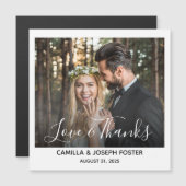 Whimsy Thank You'結婚s Photo Magnet (正面/裏面)