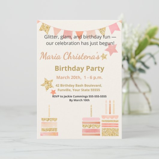 Whimsy & Wishes Birthday Bash 招待状 (スタンド正面)