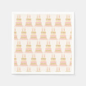 Whimsy & Wishes Birthday Cake スタンダードカクテルナプキン (正面)