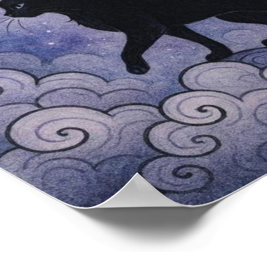 WhimsyBlackCatFairy ポスター (角)