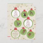 Whimsyliciousのクリスマス-写真のパーソナライズなカード シーズンポストカード (正面/裏面)