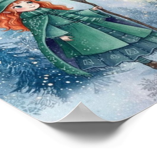 WhimsySnowFlakeWitch ポスター (角)