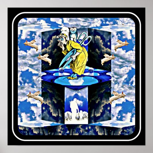 Whimzwurledのポスターを飛ぶ豚 ポスター (正面)