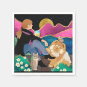 WHINE WITH ME CHOW紙ナプキン スタンダードカクテルナプキン (正面)