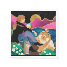 WHINE WITH ME CHOW紙ナプキン