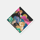 WHINE WITH ME CHOW紙ナプキン スタンダードカクテルナプキン (角)