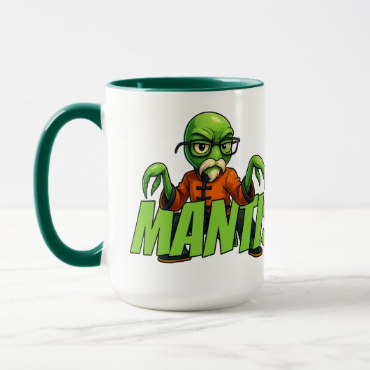 Whip Hand of the Mantis Kung Fu Mug by Phil Elmore マグカップ (左)