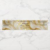 Whipped Body Butter Jar Label Ivory Gold Glitter ペットボトルラベル (シングルラベル)