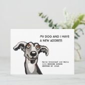 Whippetと私は引っ越しました。フラット発表カード 案内状 (スタンド正面)