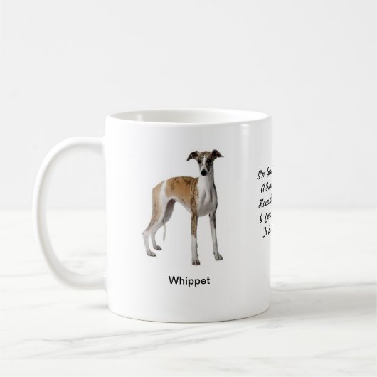 Whippetのマグ- 2つのイメージおよびモチーフの… コーヒーマグカップ (左)