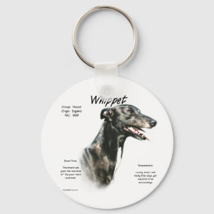 Whippetの歴史のデザイン キーホルダー