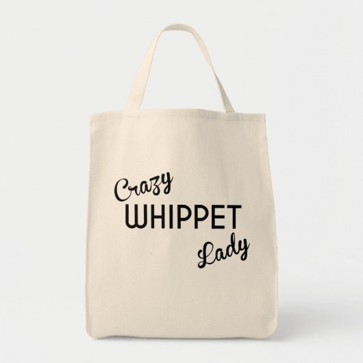 Whippetの熱狂するな女性 トートバッグ (正面)