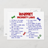 WHIPPETの特性の法律2 ポストカード (正面/裏面)