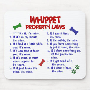 WHIPPETの特性の法律2 マウスパッド