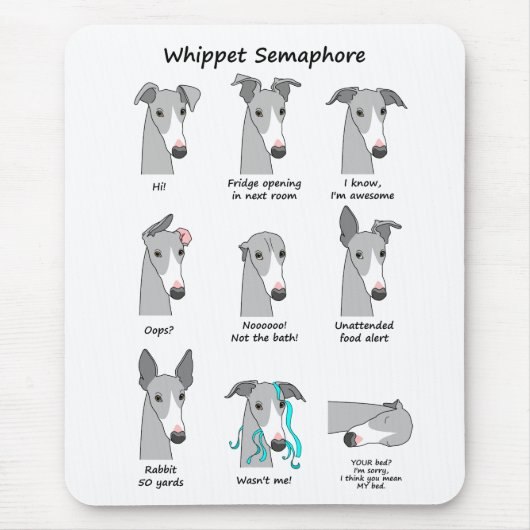 Whippetの腕木信号機 マウスパッド (正面)