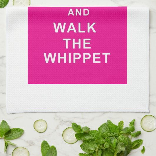 Whippetは穏やかな歩行をwhippetのふきん保ちます キッチンタオル (折り畳み)