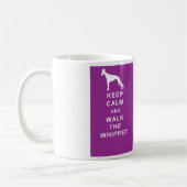 WHIPPETはWhippetのマグの誕生日穏やかな歩行を保ちます コーヒーマグカップ (左)