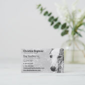 Whippet愛らしい犬 名刺 (スタンド正面)