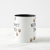 Whippet犬のパパのためのWhippetのパパ マグカップ (中央)