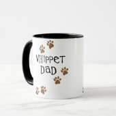 Whippet犬のパパのためのWhippetのパパ マグカップ (正面左)