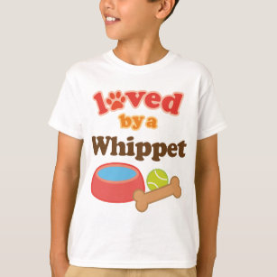 Whippet (犬の品種)著愛される tシャツ