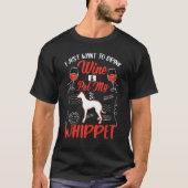 Whippet And Wine Tシャツ (正面)