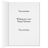 Whippet 'Cheese Tax' Christmas card white / cream (内側 (右))